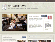 Tablet Screenshot of 365saturdays.org